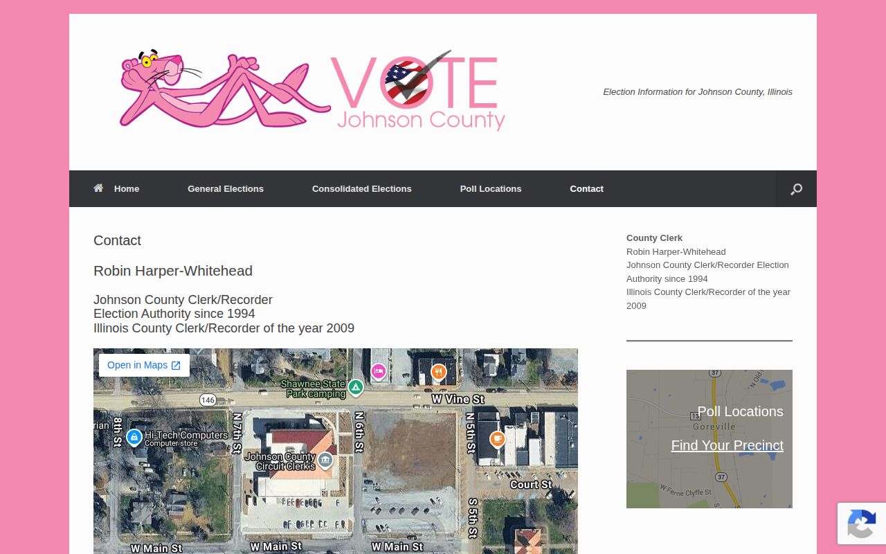 Official Johnson County contact page for records routing
